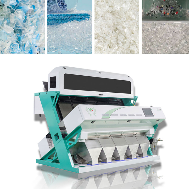 LED CCD Optical PP PVC PET PP Plastic Flake Color Sorter Machine شعبية في تايلاند