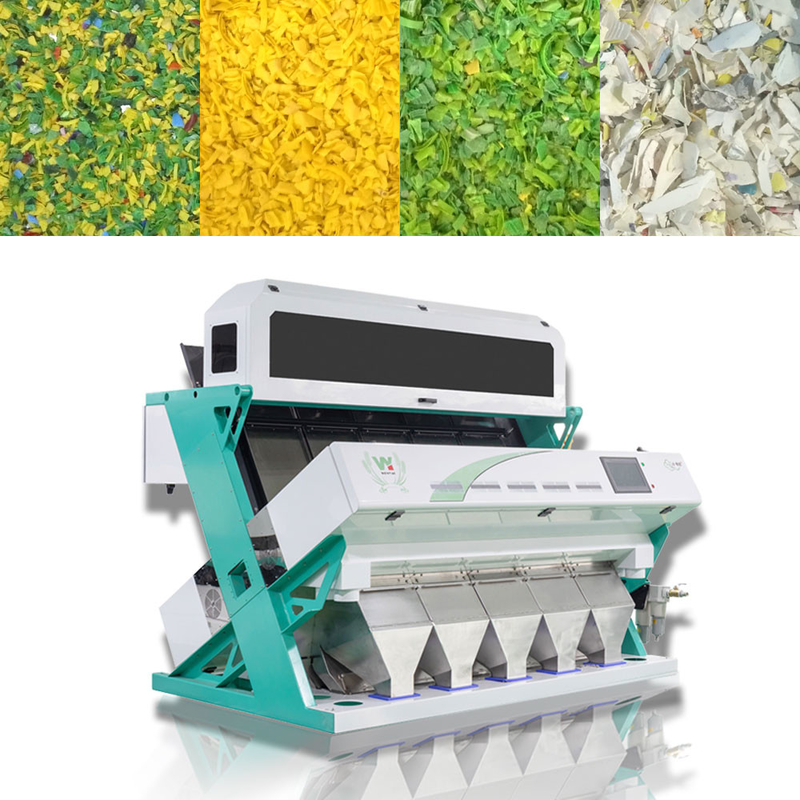 LED CCD Optical PP PVC PET PP Plastic Flake Color Sorter Machine شعبية في تايلاند