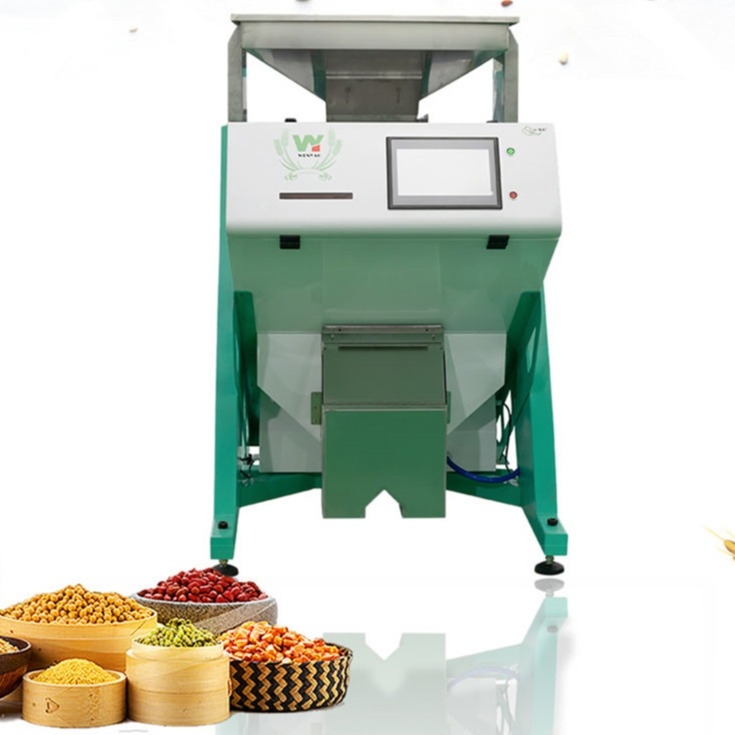 بصري RGB CCD Kidney Bean Mung Bean Sorting Machine 1 Chutes