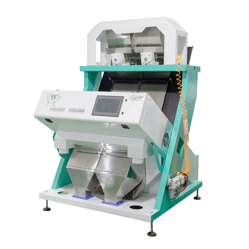 WENYAO 2 Chute Coffee Color Sorter Machine Real AI System آلة فرز الألوان البصرية