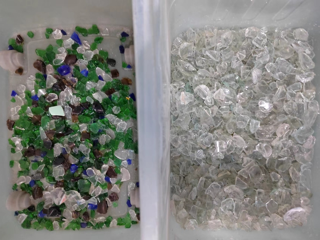 600 مللي متر حزام معدني نحاسي Alu Mineral Glass Color Sorter Wifi Remote Control طبقة واحدة
