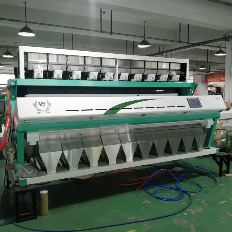 CCD Camera 10 Tons Rice Color Sorter Machine آلة فرز الأرز مع تقنية AI
