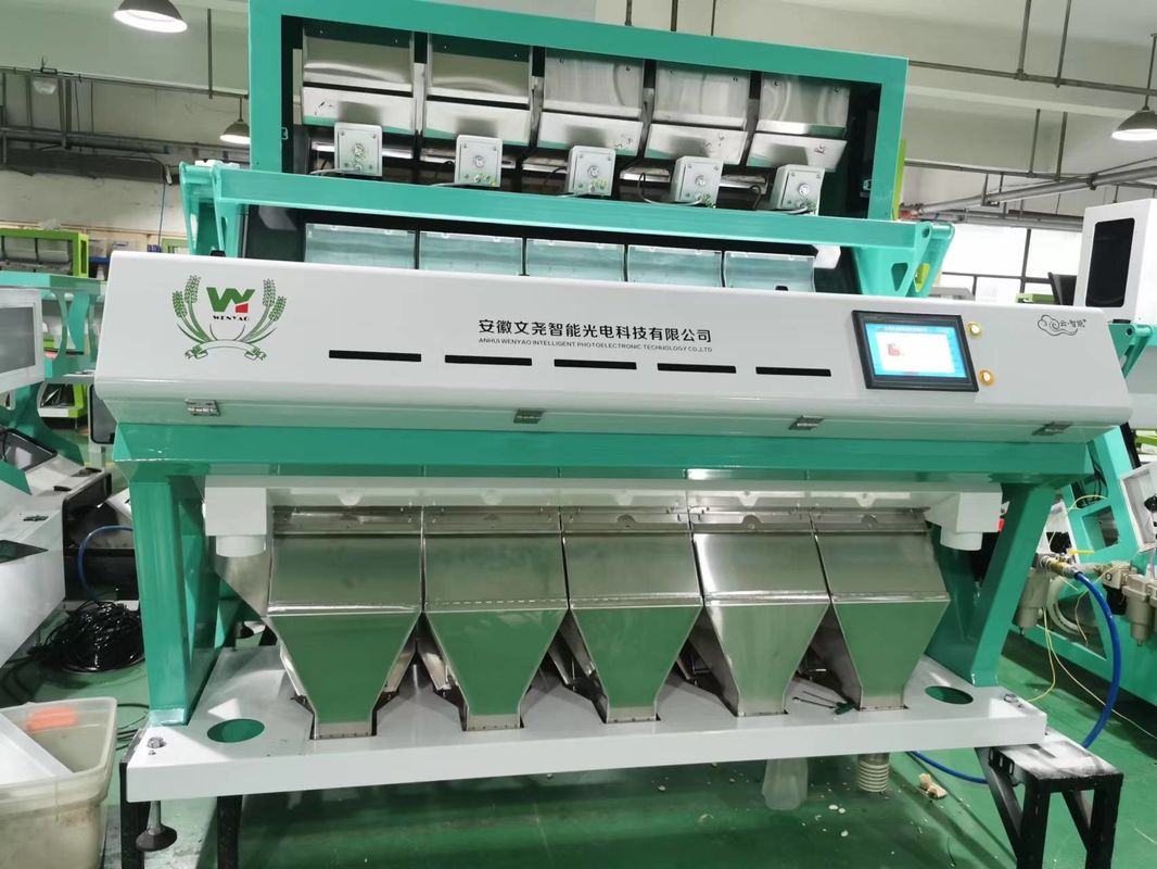 آلة تصنيف لون حبوب القهوة آلة اختيار الكاميرا البصرية الملونة الكاملة