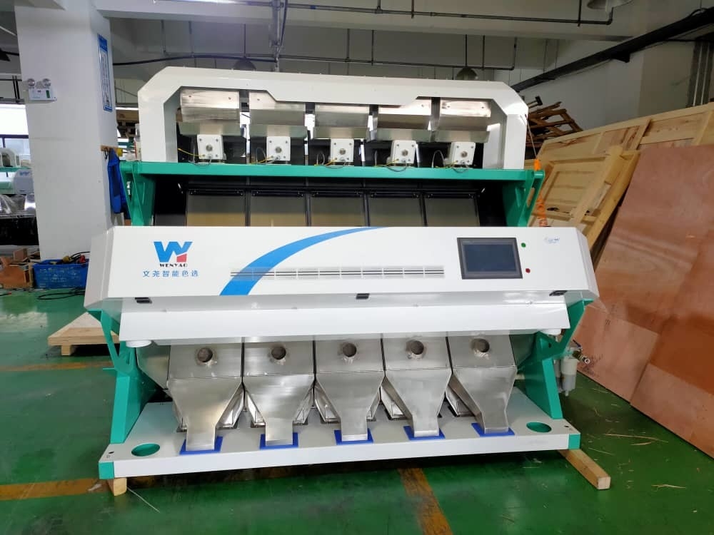 أمريكا رقاقة ذكية WYCS5-320 طراز لون القمح 0.6-2.5 طن / ساعة آلة تصنيف الإنتاج
