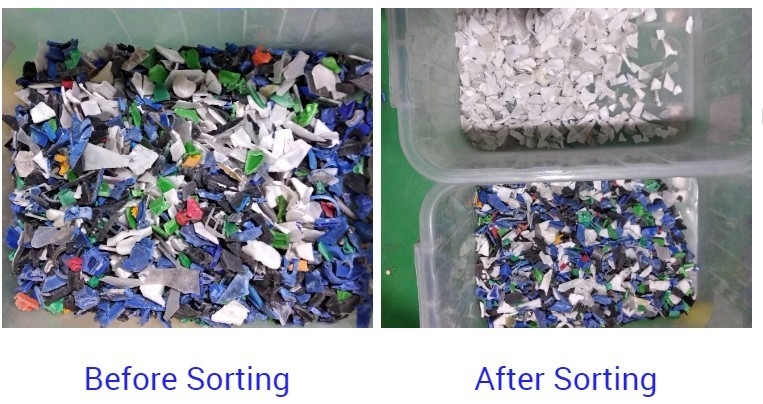 وينيو 10 تشوت تكنولوجيا عالية AI تعلم ABS PVC PET بلاستيك آلة فرز الألوان