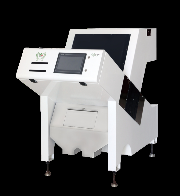 آلة فرز الألوان لحبيبات البلاستيك من نوع PP PET PVC PS الأفضل في فئتها، ذات 7 فتحات و 448 قناة، من وينياو 7، لخط إعادة تدوير البلاستيك