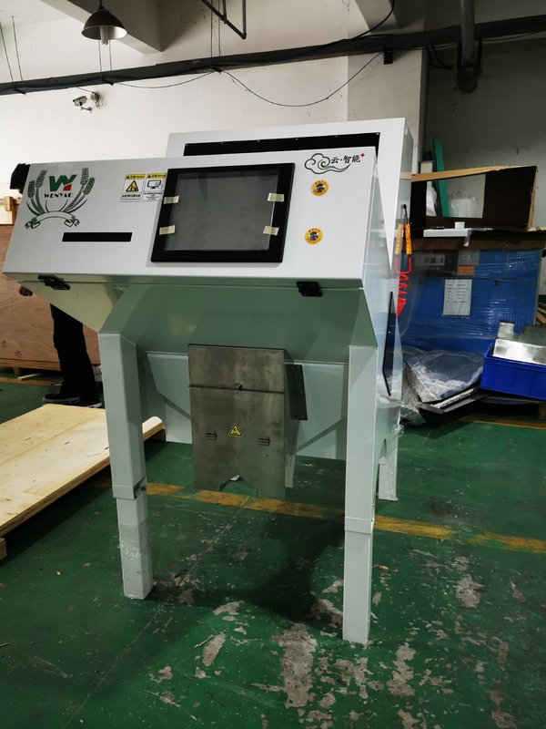 آلة فرز الألوان لحبيبات البلاستيك من نوع PP PET PVC PS الأفضل في فئتها، ذات 7 فتحات و 448 قناة، من وينياو 7، لخط إعادة تدوير البلاستيك