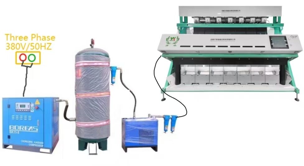 وينياو 7 منزلق كاميرا CCD ذكية فارز ألوان لمحاصيل الحبوب الفرز البصري الذكي للذرة والذرة آلة فرز الألوان للحبوب والمكسرات والأرز