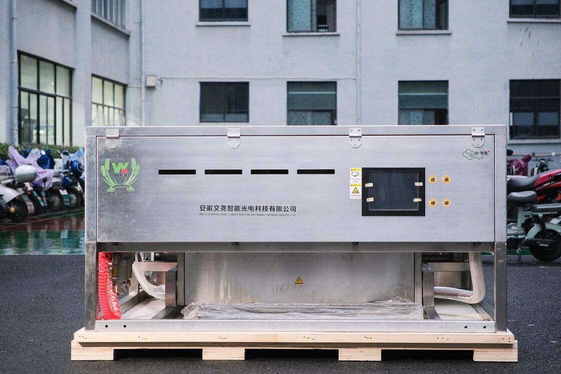 آلة فرز الألوان من توت العرعر وينياو ذات الحزام العريض من الفولاذ المقاوم للصدأ، لفرز ألوان التوت الأزرق والفراولة والتوت الأحمر، بسعر المصنع مع شهادة CE، جهاز تحكم عن بعد