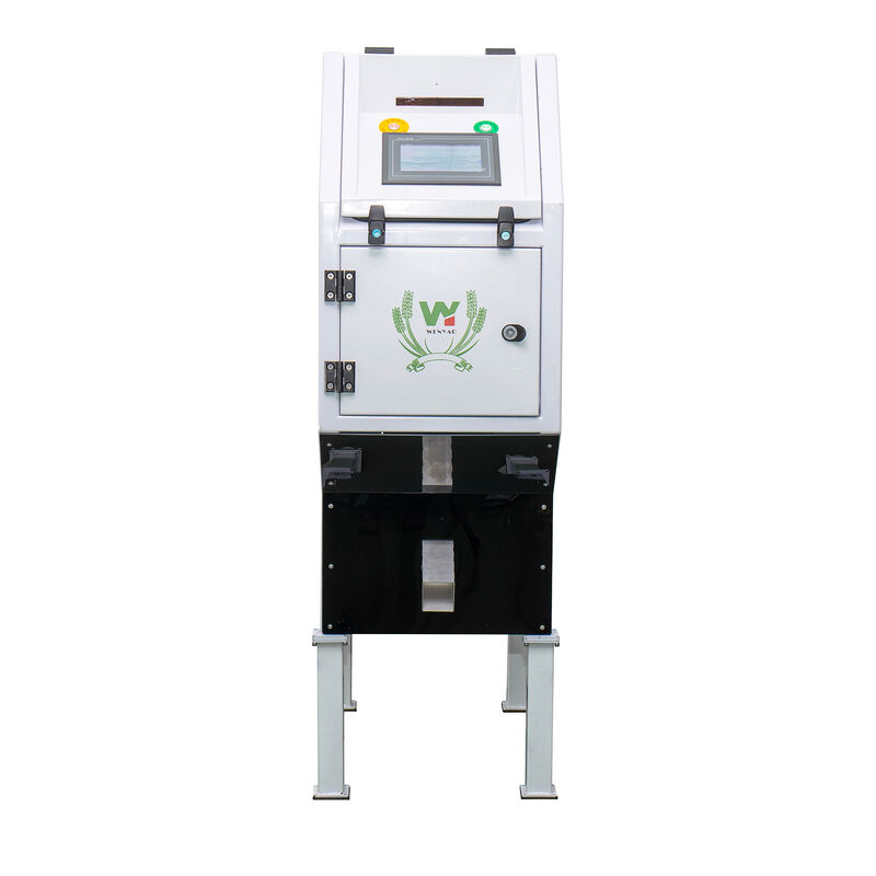 جهاز تصنيف ألوان النباتات النيتز WENYAO مع كاميرات CCD 0.3-0.5 PTH سعة و 2 سنوات بعد الخدمة للبذور الحبوب الفاصوليا القمح