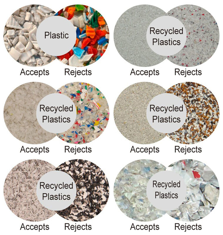 آلة فرز الألوان البلاستيكية الصفراء من WENYAO للنفايات البلاستيكية الصفراء والكريات Pcb فارز الألوان على شكل حبيبات بلاستيكية