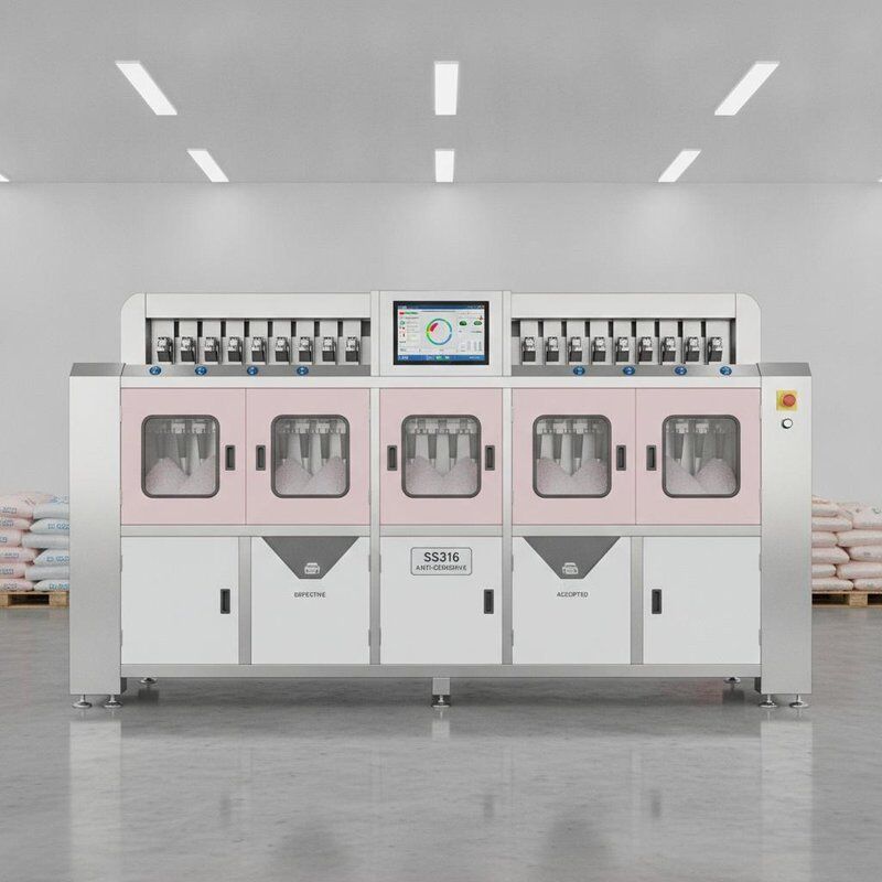 High Capacity 10 Channels SS316 Anti-Corrosive Salt Color Sorter Machine with 99.99% Sorting Accuracy