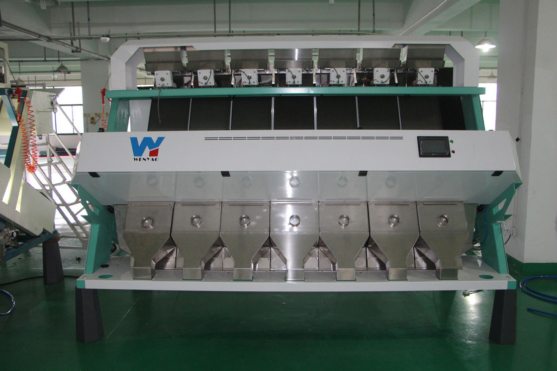 Janpan Toshiba CCD Sensor Japonica Rice Color Sorter Machine مع ضاغط هواء برغي 22KW