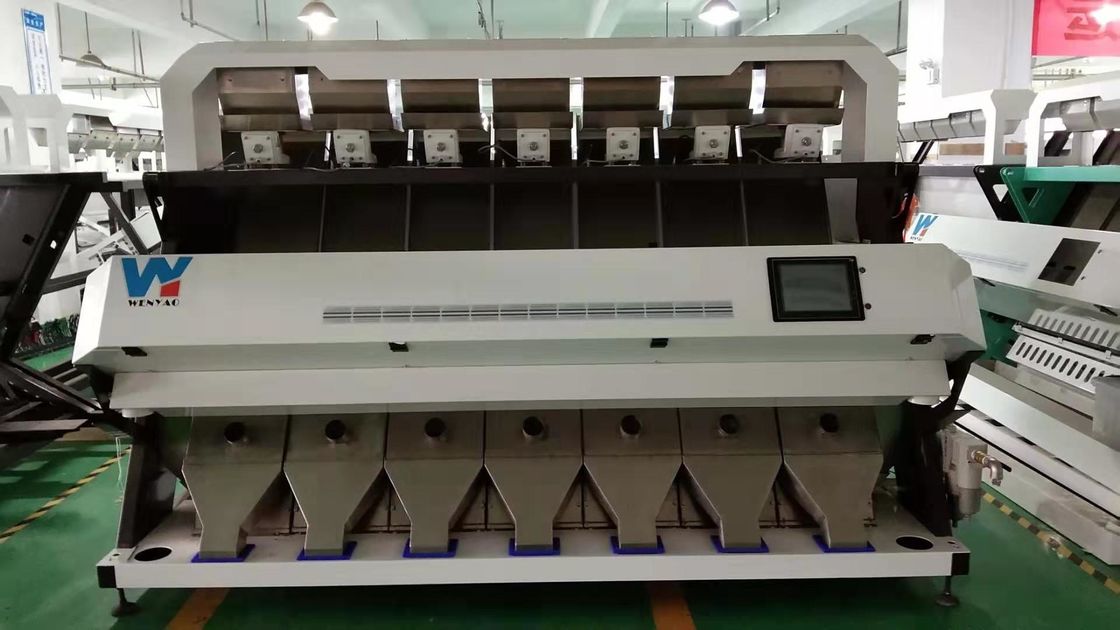7T / h 7 Chute Sacha Inchi Color Sorter نظام معالجة الصور المتقدم