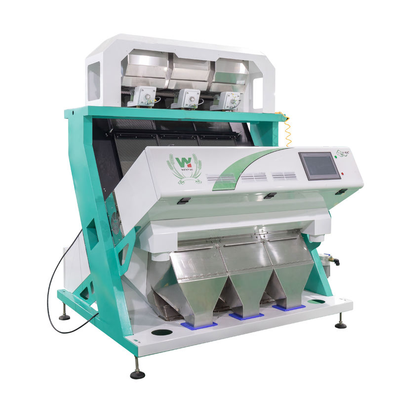OEM Service Flake Glass Sorting Machine ثلاثي لوني نظام الحصول على صورة CCD