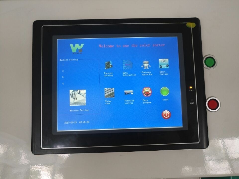 بذور الفجل متعددة الوظائف اللون فارز توشيبا CCD الاستشعار Wenyao Ai التعلم الذاتي