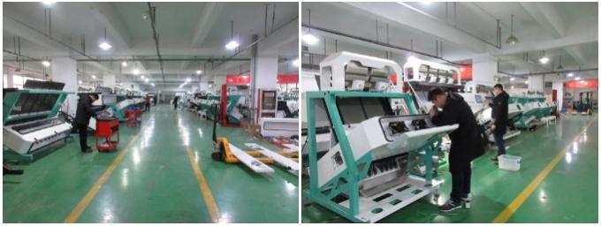 10 آلة تصنيف الألوان من الزجاج الأبيض الزرقاء البنية للصناعة مع جهاز تحكم عن بعد WiFi 25