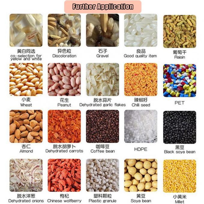 وينيو 2025 أحدث مصنع صيني آلة تصنيف الألوان الضوئية Ccd آلة تصنيف ألوان اللوز الفستق الكاكاو الجوز 9