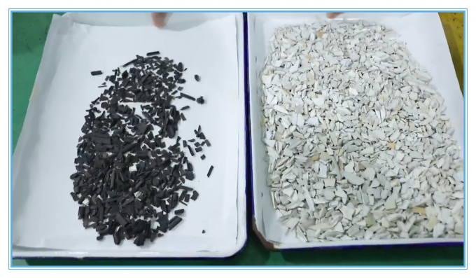 Weanyao آلة تصنيف البوليمر عالية الكفاءة الزجاجات البيت رقائق البلاستيك آلة تصنيف الألوان 13