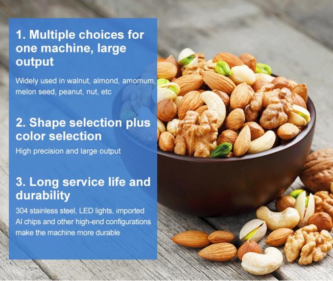 آلة تصنيف لون جوز الكاشيو ذكي 6 شوت مع مستشعر Toshiba CCD وكاميرا RGB 1