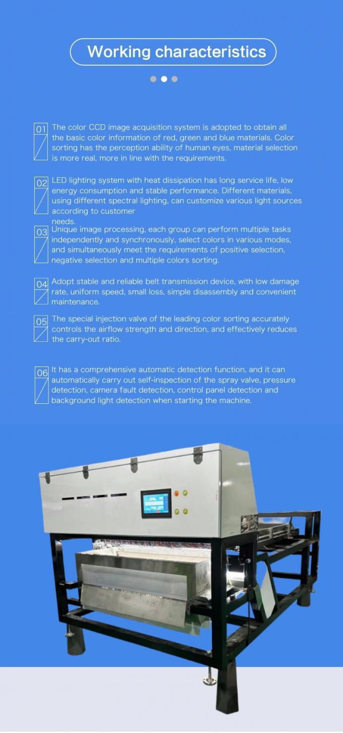 آلة فرز الألوان الأوتوماتيكية من وينياو لفصل الألوان للبلوبيري الطازج وتوت العرعر 2