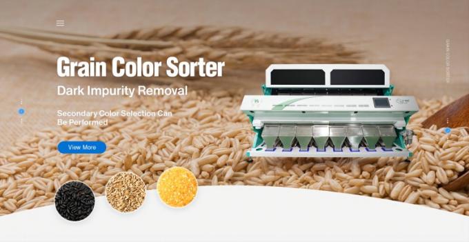 آلة فرز الألوان للقمح عالية السرعة من وينياو الزراعية مع نظام تحكم بالذكاء الاصطناعي 3