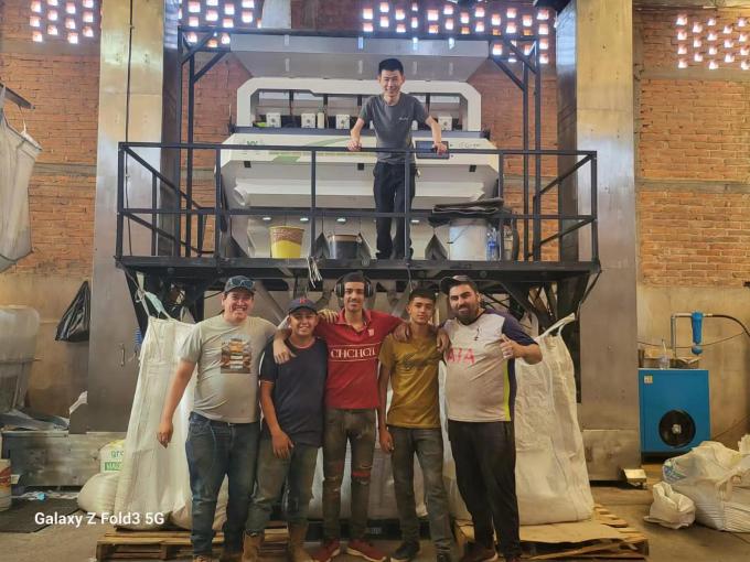 آلة تصنيف الألوان الضوئية لـ (Wenyao CCD Optical Color Sorting Machine) للفول القهوة الحبوب الأرز 12